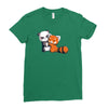 panda hug Ladies Fitted T-Shirt