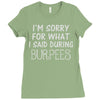 burpees workout Ladies Fitted T-Shirt