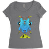 demon squid god Women's Triblend Scoop T-shirt