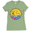 Sun Skate Ladies Fitted T-Shirt