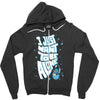 lonely astronaut Zipper Hoodie