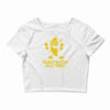 peanut butter jelly time banana Crop Top