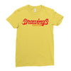 Drawing Ladies Fitted T-Shirt