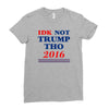 idk not trump though 2016 Ladies Fitted T-Shirt