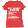 rules for dating my daughter Ladies Fitted T-Shirt