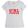 Girl Power Women's Triblend Scoop T-shirt