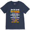 I Am A Mechanic V-Neck Tee