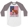 usa boxer flag 3/4 Sleeve Shirt