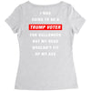 i was going to be a trump voter for halloween but my head wouldn't fit Women's Triblend Scoop T-shirt