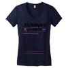 January Girl Facts Aquarius Women's V-Neck T-Shirt