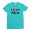 I Love My Uncle Ladies Fitted T-Shirt