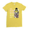 ski mood french bulldog Ladies Fitted T-Shirt