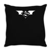 super man batman bodybuilding gym hard workout present gift Throw Pillow