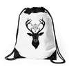 Deer With Diamond Drawstring Bags