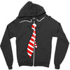 tie Zipper Hoodie