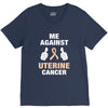 Me Against Uterine Cancer V-Neck Tee