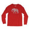 elephant filled pattern cool Long Sleeve Shirts
