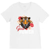 Girl Power White Write V-Neck Tee