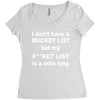 fucket list Women's Triblend Scoop T-shirt