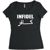 infidel t shirt  english retro cool Women's Triblend Scoop T-shirt
