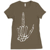 skeleton hand Ladies Fitted T-Shirt
