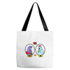 eggplant wizard and king hippo Tote Bags