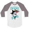 Grandpa Shark -Shark Do Do Do 3/4 Sleeve Shirt