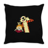 Calvin and hobbes Throw Pillow