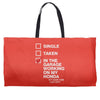 in the garage working on my honda Weekender Totes