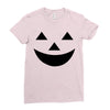 face pumpkin Ladies Fitted T-Shirt