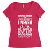 carcinoid cancer is a journey i never planed or asked for but i choose Women's Triblend Scoop T-shirt
