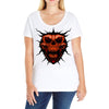 evil face Ladies Curvy T-Shirt