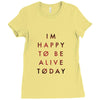 To Be Alive (a233) Ladies Fitted T-Shirt