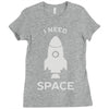 need space Ladies Fitted T-Shirt