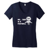 no this is a football Women's V-Neck T-Shirt
