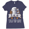 Beer A Way Of Life Ladies Fitted T-Shirt