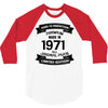 Premium Vintage 1971 3/4 Sleeve Shirt