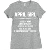 April Girl Hated By Many Ladies Fitted T-Shirt