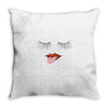 Eyelash And Lips Throw Pillow