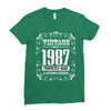 vintage made in 1987 perfectly aged a living legend Ladies Fitted T-Shirt