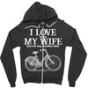 i love when my wife lets me buy another bike Zipper Hoodie