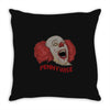 ugly pennywise Throw Pillow