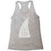 nice to eat you Racerback Tank