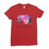 Big Dipper with Galaxy Ladies Fitted T-Shirt