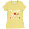 dragon ball z t shirt, train insaiyan t shirt training to beat goku dr Ladies Fitted T-Shirt