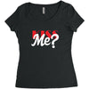 YOU WANT KISS ME Women's Triblend Scoop T-shirt