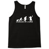 evolution of a selfie , funny mens cotton Tank Top