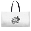 worlds okayest boyfriend Weekender Totes