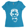 queen bee elizabeth 3d glasses Women's Triblend Scoop T-shirt
