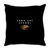 From Art School Throw Pillow